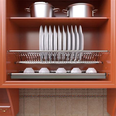 stainless steel dish storage cabinet|inside kitchen cabinet organizers.